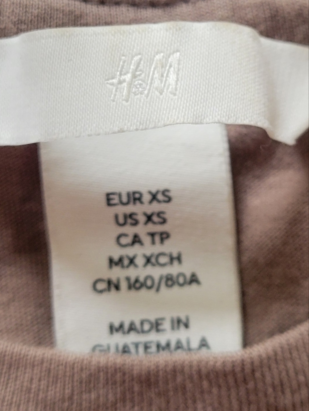 H&M basic short sleeve tee in a soft brown tone - Picture 2 of 5